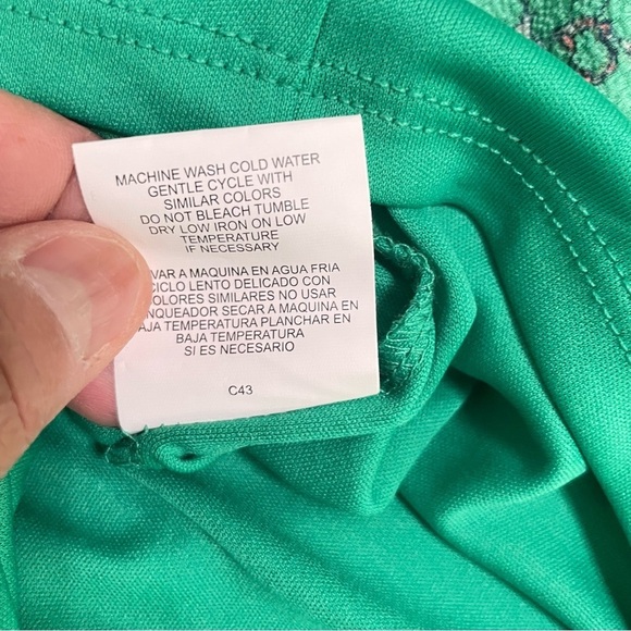 AUW Green Floral Short Sleeve Wrap Dress Womens
Size Large - Picture 12 of 16